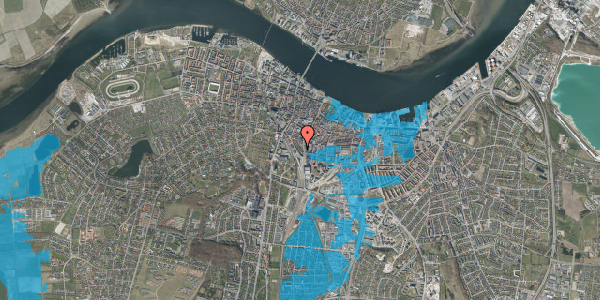 Oversvømmelsesrisiko fra vandløb på Christiansgade 34, 2. th, 9000 Aalborg