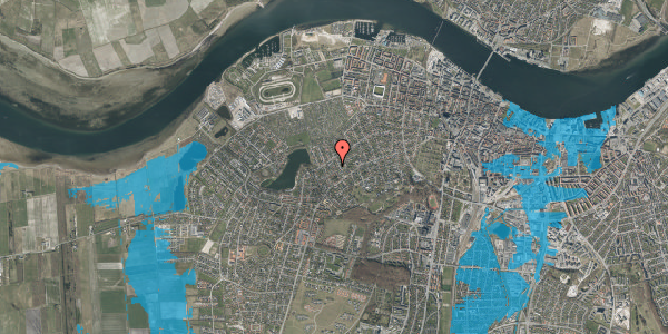 Oversvømmelsesrisiko fra vandløb på Clementsvej 7, 9000 Aalborg