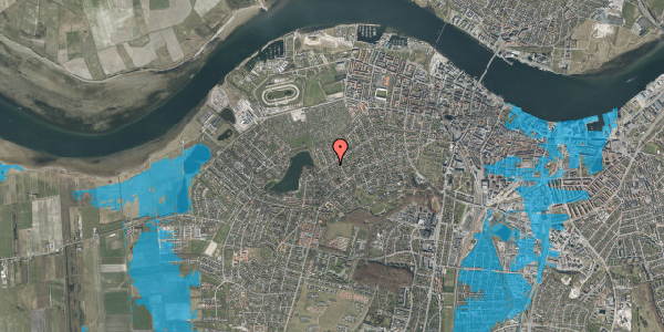 Oversvømmelsesrisiko fra vandløb på Clementsvej 12, 9000 Aalborg