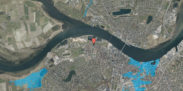 Oversvømmelsesrisiko fra vandløb på Cort Adelers Gade 6, 1. th, 9000 Aalborg