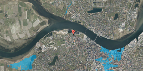 Oversvømmelsesrisiko fra vandløb på Cort Adelers Gade 18, 2. th, 9000 Aalborg