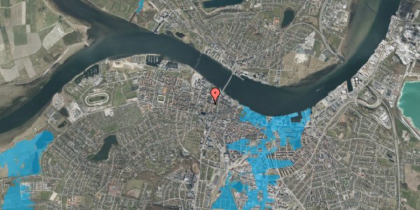 Oversvømmelsesrisiko fra vandløb på Dalgasgade 23, 1. tv, 9000 Aalborg