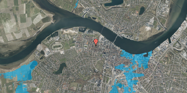 Oversvømmelsesrisiko fra vandløb på Dannebrogsgade 27, 1. th, 9000 Aalborg