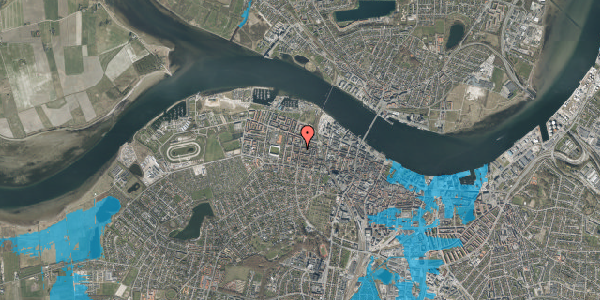 Oversvømmelsesrisiko fra vandløb på Dannebrogsgade 29, 1. th, 9000 Aalborg