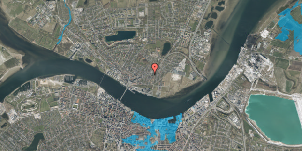 Oversvømmelsesrisiko fra vandløb på Dronningensgade 11, 2. th, 9400 Nørresundby