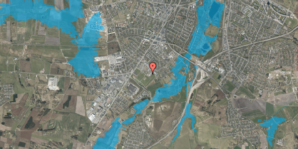 Oversvømmelsesrisiko fra vandløb på Dyrskuevej 35, 1. mf, 9200 Aalborg SV