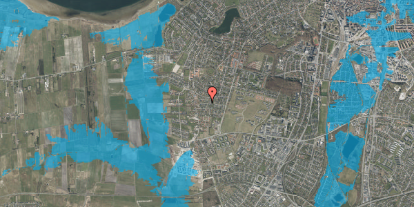 Oversvømmelsesrisiko fra vandløb på Edvard Niemanns Vej 2, 9000 Aalborg