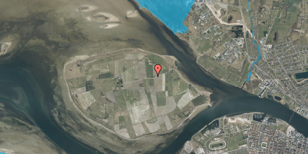 Oversvømmelsesrisiko fra vandløb på Egholm 34, 9000 Aalborg