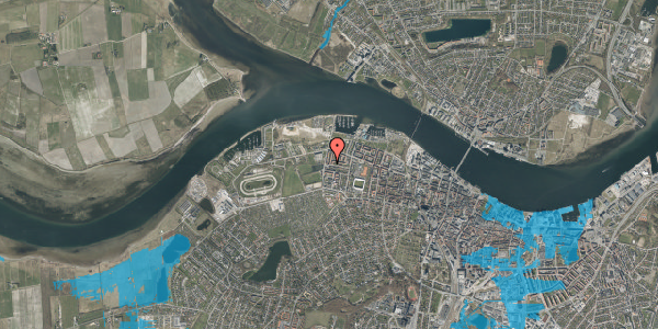 Oversvømmelsesrisiko fra vandløb på Engtoftevej 40, 1. th, 9000 Aalborg