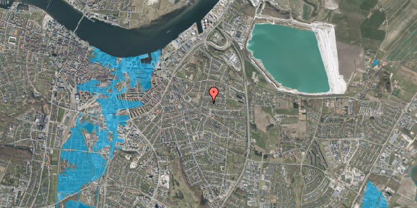 Oversvømmelsesrisiko fra vandløb på Enighedsvej 4, 9000 Aalborg