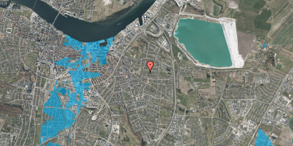 Oversvømmelsesrisiko fra vandløb på Enighedsvej 11, 9000 Aalborg