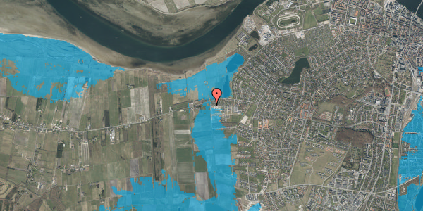 Oversvømmelsesrisiko fra vandløb på Ferskenvej 70, 9000 Aalborg