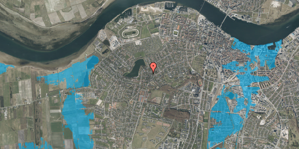 Oversvømmelsesrisiko fra vandløb på Folehavevej 10, 9000 Aalborg