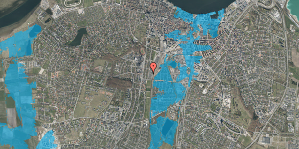 Oversvømmelsesrisiko fra vandløb på Forchhammersvej 33, 9000 Aalborg
