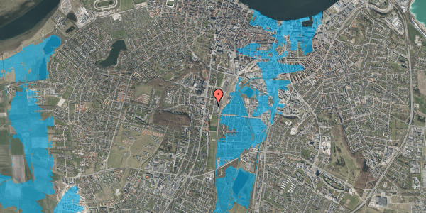 Oversvømmelsesrisiko fra vandløb på Forchhammersvej 36, 9000 Aalborg