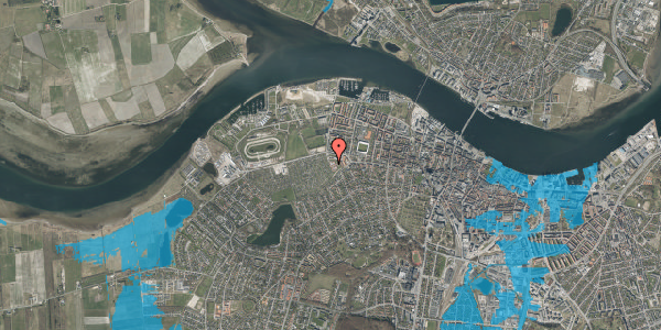 Oversvømmelsesrisiko fra vandløb på Frejaparken 52, 9000 Aalborg