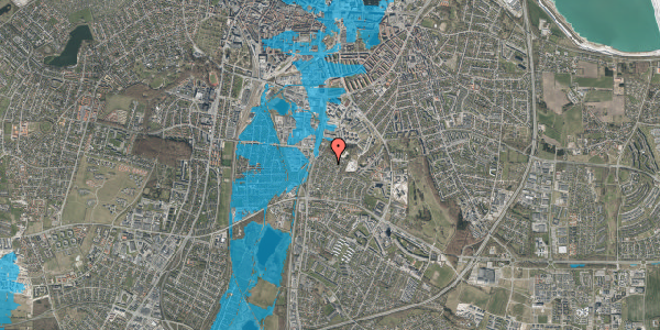 Oversvømmelsesrisiko fra vandløb på Frydendalsvej 11, 9000 Aalborg