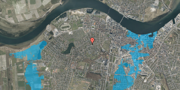 Oversvømmelsesrisiko fra vandløb på Fuglevænget 2B, 9000 Aalborg