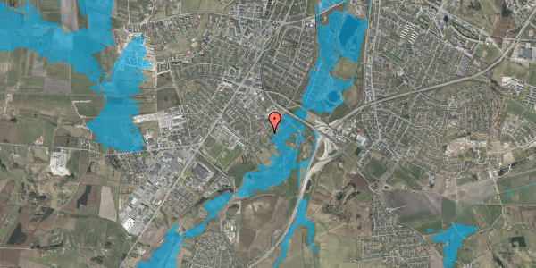 Oversvømmelsesrisiko fra vandløb på Godtgemt 4, 9200 Aalborg SV