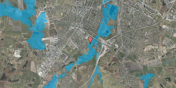 Oversvømmelsesrisiko fra vandløb på Godtgemt 14, 9200 Aalborg SV