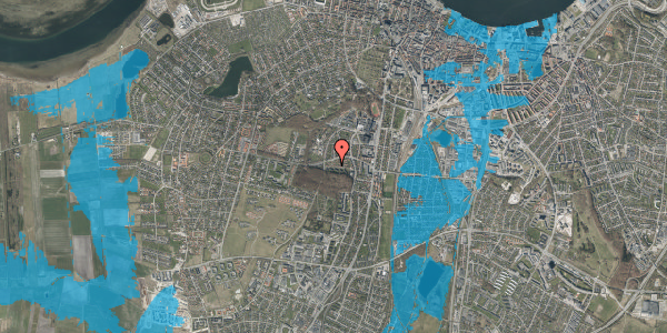Oversvømmelsesrisiko fra vandløb på Granlien 22, 9000 Aalborg