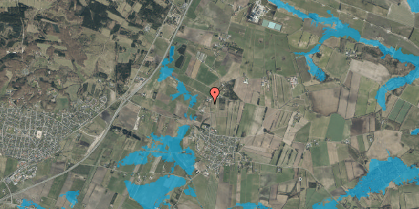 Oversvømmelsesrisiko fra vandløb på Gravsholtvej 29, 9310 Vodskov