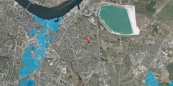 Oversvømmelsesrisiko fra vandløb på Grundtvigsvej 5, 9000 Aalborg