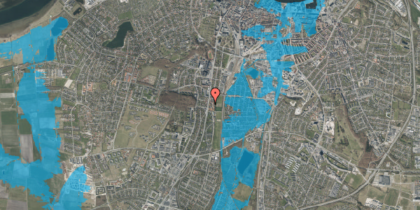 Oversvømmelsesrisiko fra vandløb på Gundorfslund 4, 2. tv, 9000 Aalborg