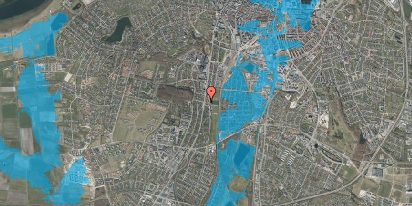 Oversvømmelsesrisiko fra vandløb på Gundorfslund 27A, 9000 Aalborg