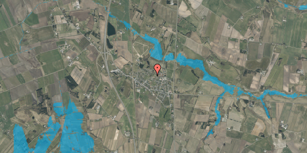 Oversvømmelsesrisiko fra vandløb på Hammelmosevej 108, 9382 Tylstrup
