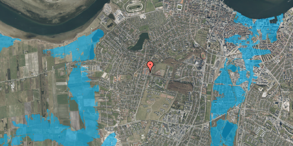 Oversvømmelsesrisiko fra vandløb på Hasseris Bymidte 29, 9000 Aalborg