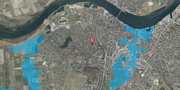 Oversvømmelsesrisiko fra vandløb på Hasserishøj 7, 9000 Aalborg