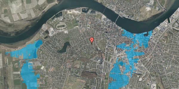 Oversvømmelsesrisiko fra vandløb på Hasserisvej 109A, 9000 Aalborg