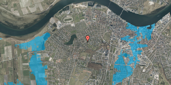 Oversvømmelsesrisiko fra vandløb på Hasserisvej 135, 9000 Aalborg