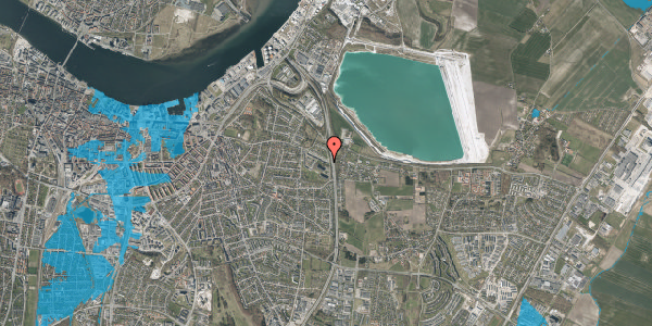 Oversvømmelsesrisiko fra vandløb på H. C. Andersens Vej 32, 2. tv, 9000 Aalborg
