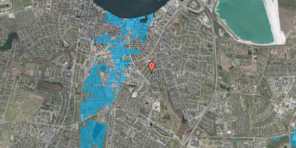 Oversvømmelsesrisiko fra vandløb på Heilskovsgade 30, 9000 Aalborg