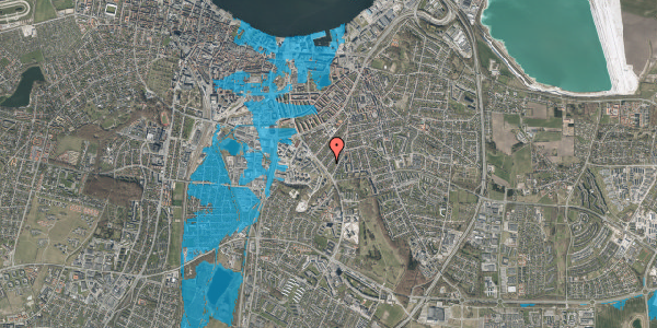 Oversvømmelsesrisiko fra vandløb på Heilskovsgade 36, 9000 Aalborg
