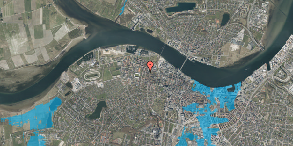 Oversvømmelsesrisiko fra vandløb på Helgolandsgade 56, 2. th, 9000 Aalborg
