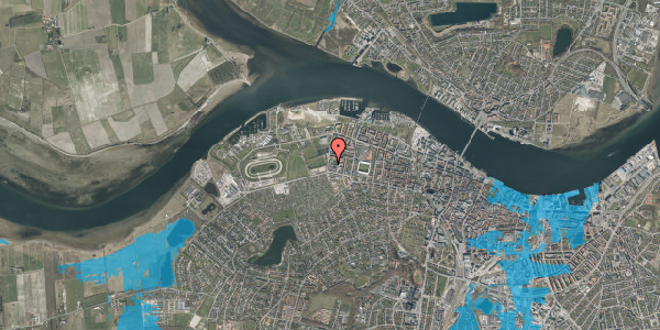 Oversvømmelsesrisiko fra vandløb på Henning Smiths Vej 5, st. 1, 9000 Aalborg