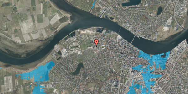 Oversvømmelsesrisiko fra vandløb på Henning Smiths Vej 7, 1. 11, 9000 Aalborg