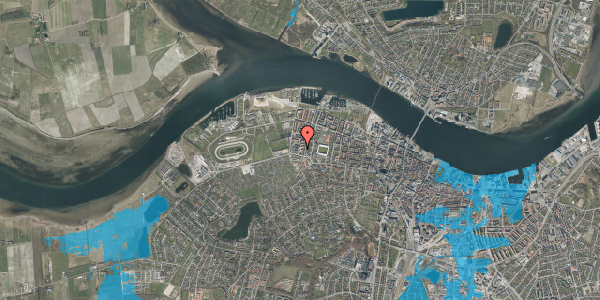 Oversvømmelsesrisiko fra vandløb på Henning Smiths Vej 10, 1. tv, 9000 Aalborg