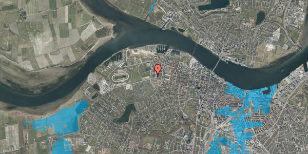 Oversvømmelsesrisiko fra vandløb på Henning Smiths Vej 11C, 3. 4, 9000 Aalborg