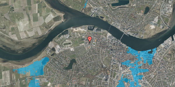 Oversvømmelsesrisiko fra vandløb på Henning Smiths Vej 12, 4. th, 9000 Aalborg