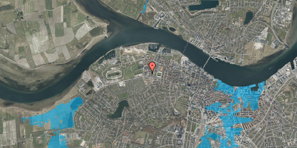 Oversvømmelsesrisiko fra vandløb på Henning Smiths Vej 14, 2. tv, 9000 Aalborg