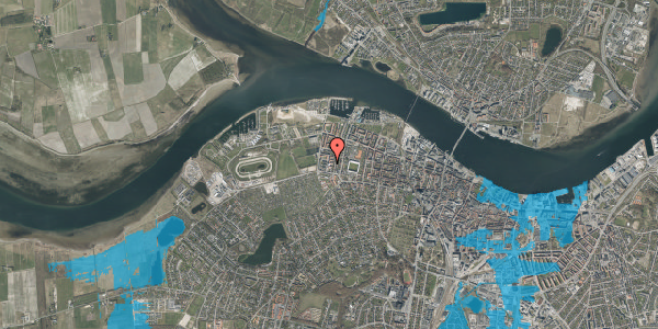 Oversvømmelsesrisiko fra vandløb på Henning Smiths Vej 18, st. tv, 9000 Aalborg
