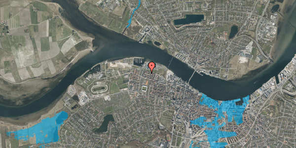 Oversvømmelsesrisiko fra vandløb på Herluf Trolles Gade 16, 1. tv, 9000 Aalborg