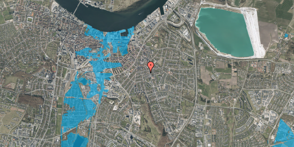 Oversvømmelsesrisiko fra vandløb på Herskindsgade 7, 9000 Aalborg