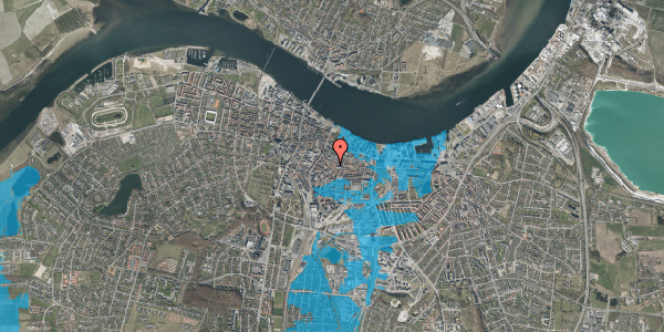 Oversvømmelsesrisiko fra vandløb på Hjelmerstald 19, 9000 Aalborg
