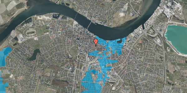 Oversvømmelsesrisiko fra vandløb på Hjelmerstald 21, 9000 Aalborg