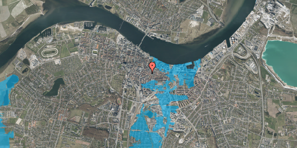 Oversvømmelsesrisiko fra vandløb på Hjelmerstald 31, st. , 9000 Aalborg